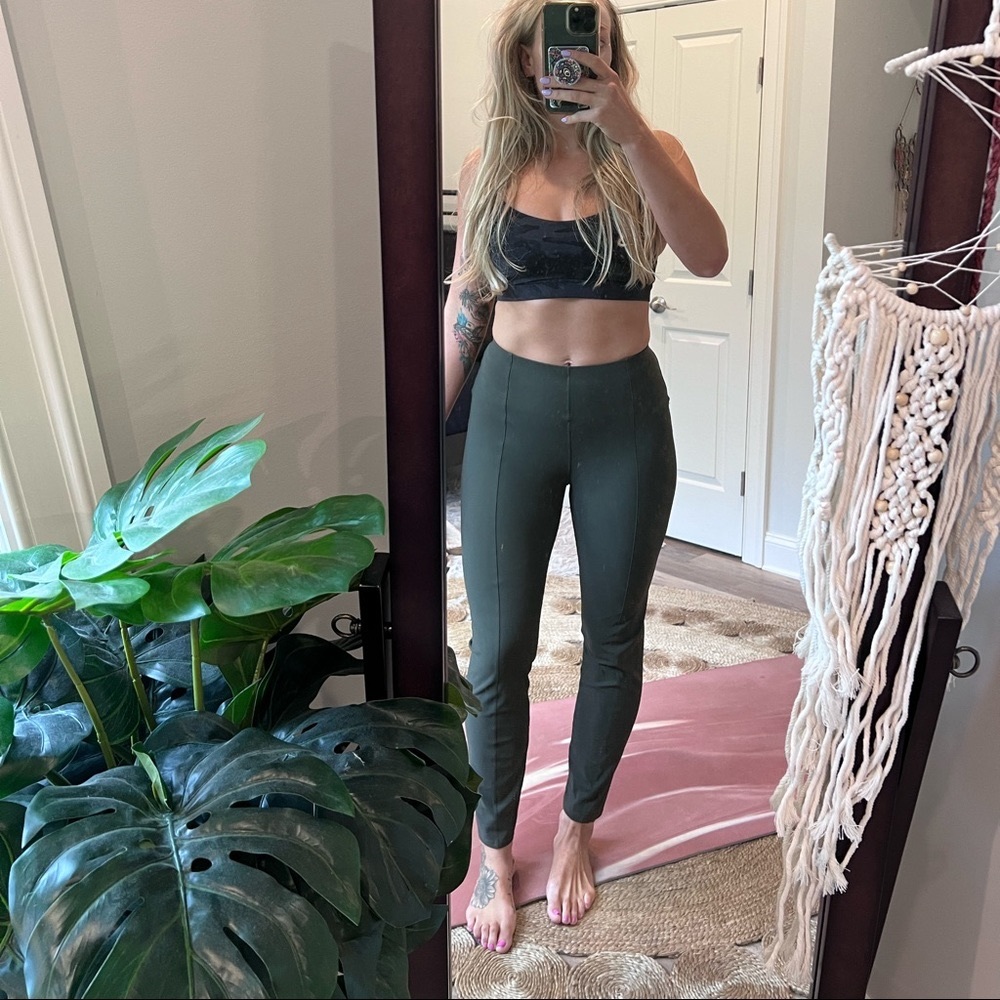 COPY - COPY - Lululemon olive green dress style pants